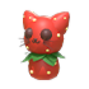 Strawberry Kitty Throw Toy